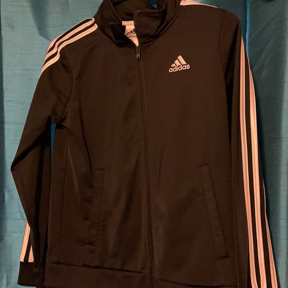 Adidas Black Zip Up